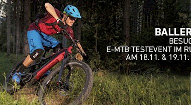 Ballerräume: Rose E-MTBs Testen!