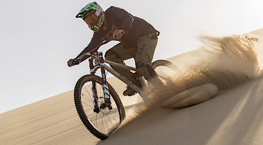 The DUNE: Deep Powder FREE-Riding auf dem Mountainbike